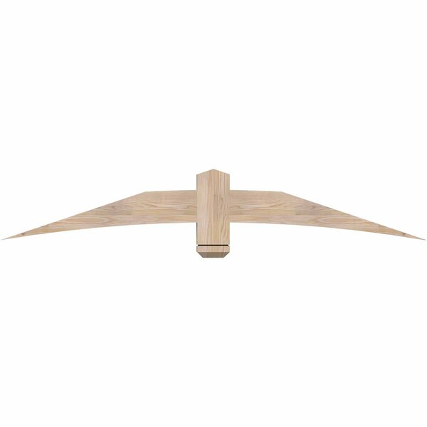 Ekena Millwork Bellingham Smooth Timber Gable Bracket, Douglas Fir, 72"W x 12"H x 3 1/2"D x 5 1/2"F, 4/12 Pitch GBW072X12X0406BEL00SDF - main